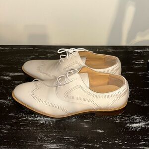 Elegant Off White Leather Loafers
